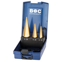 Bohrcraft Stufenbohrersatz HSS-G/TiN, 3- gallery