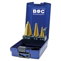 Bohrcraft Blechsch&auml;lbohrersatz HSS/TiN, Gr. 1-3,...