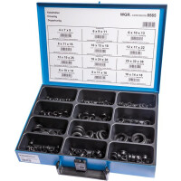 Sortiment Kabeltüllen, Weich-PVC, schwar