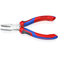 KNIPEX 20 05 160 Flachzange mit Comfort-Griffen verchromt 16