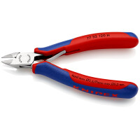 KNIPEX 77 32 120 H Elektronik-Seitenschneider mit eingesetzt