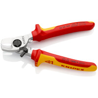 KNIPEX 95 26 165 SB Kabelschere mit Öffnungsfeder isoli