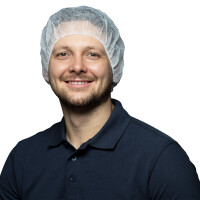 PP-Baretthaube, weiß Dm. ca. 52cm gallery